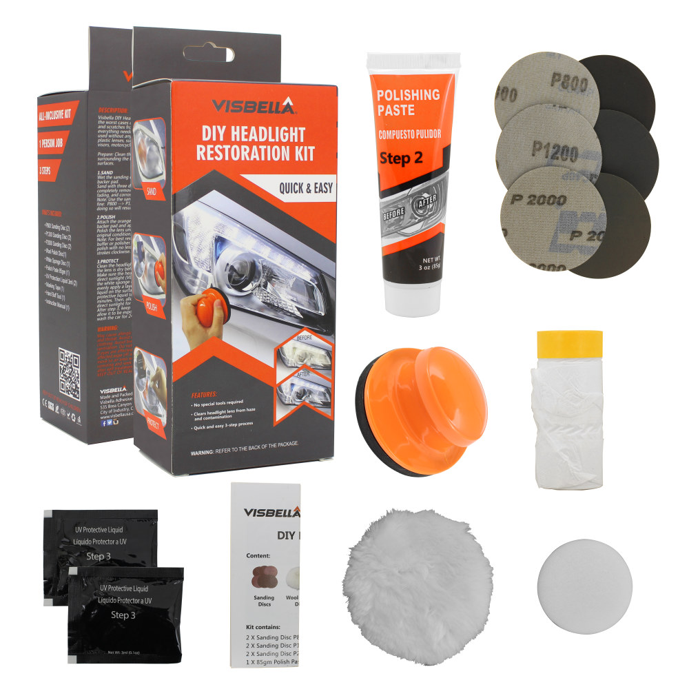 Headlight Restorer Kit, Exterior Cleaners